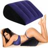 NineLife Basics Bed Wedge Pillow, Inflatable Pillow for Couples Soft Portable Positioning Triangle Sofa Pillow Body Positioners Cushion Sweater Y5, Medium, Blue view 1