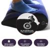 NineLife Basics Bed Wedge Pillow, Inflatable Pillow for Couples Soft Portable Positioning Triangle Sofa Pillow Body Positioners Cushion Sweater Y5, Medium, Blue view 3