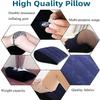 NineLife Basics Bed Wedge Pillow, Inflatable Pillow for Couples Soft Portable Positioning Triangle Sofa Pillow Body Positioners Cushion Sweater Y5, Medium, Blue view 4
