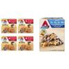 Atkins Soft Baked Blueberry Protein Bars 20 Count & Caramel Chocolate Nut Roll Snack Bars 16 Count Bundle view 1