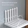 YOODODO Wall Mounted Folding Chair, for Entryway Hall Kitchen Bathroom Shower Seats Invisible Fold Up Shower Stool Shower Chair (Color : Log Color, Size : 32 * 26cm) view 4