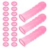 200pcs Anti Static Rubber Fingertips Protective Covers Protectors Fingertips Protector for Tips, Thumb Protector Pink view 1