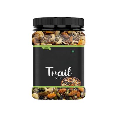 Generic Premium Healthy Trail Mix Almonds | Cashew | Raisins | Black Raisins | Pumpkin | Sunflower | Flax Seeds | Apricots | Healthy Snack | Loaded with Protein 500 gm