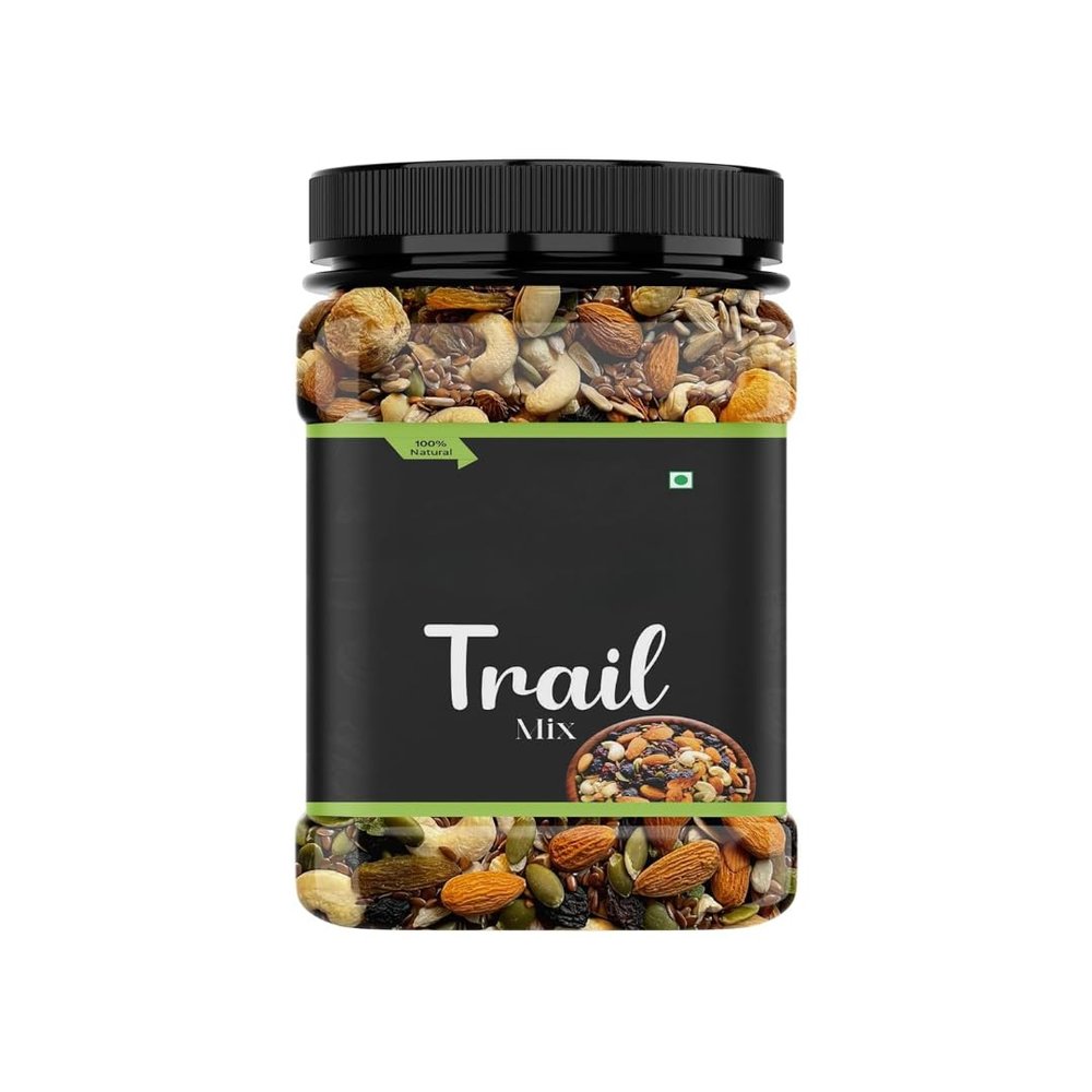 Generic Premium Healthy Trail Mix Almonds | Cashew | Raisins | Black Raisins | Pumpkin | Sunflower | Flax Seeds | Apricots | Healthy Snack | Loaded with Protein 500 gm