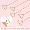 Abeillo 20Pcs Floral Picks Card Holders, 12"" Metal Flower Place Card Holder, Wire Floral Card Holder Picks Clip, Flower Card Holder Stick for Photo Picture Greeting Cards Postcards, Gold view 3