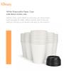 Kitchsy Compostable Biodegradable Paper Cups with Black Dome Lids - Eco-Friendly & Disposable: Pack of 150 - Perfect for Parties, Events, and Office Use (10 oz) view 3