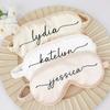 DOYOUWE Personalized Sleep Eye Mask, Personalized Custom Sleep Eye Mask, Christmas & Holiday Gift, Bridesmaid Proposal Gift-Bridesmaid Gift, Wedding Gift for Women, Bridal Shower Party Favors view 1