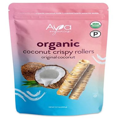 Generic HUG Ava Organics Coconut Crispy Rollers (14.1 oz.)