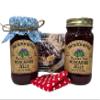 Amish Homemade Style Muscadine Jelly 2/19 Oz Jars with Fabric Toppers view 1