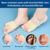 DYKOOK Tailors Bunion Corrector 1Pair Bunionette Sleeves Built-in Gel Pads Silicone Cover Guard with Non-Slip Strap to Relief Bunion Pinky Toe Pain, Straighten Bunionette,Overlapping Toe (Beige-XL) view 3