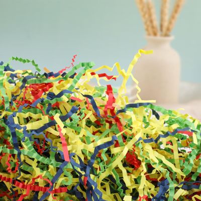 TCAIRG 2 LB - Carnival mix - Crinkle Cut Paper Shred Filler great for Gift Wrapping, Basket Filling, Box Confetti Shredded, Box Stuffing