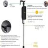 Haocloud Folding Cane Seat Set, Portable Cane Stool, Convenient Folding Cane Chair Seat, Aluminium Cane, 3 Legs Height Adjustable, Unisex Suitable for Elderly People, gaoyun-1001 view 4