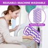 7 Pack Reusable Mop Pads Compatible with Swiffer Wet Jet- Thick Wet Pads Refills Microfiber Washable Dry Mopping Cloths for Swiffer Wetjet 12" Spray Mop Wood Floor Cleaning view 4
