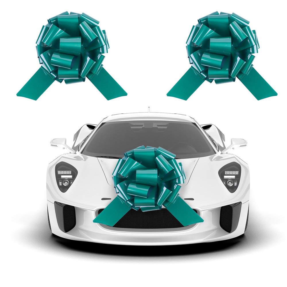 1Pcs Ribbon Pull Bows16" Wide, Gift Bows, Christmas, Presents, Birthday, Baby Shower, Gift Basket,Wedding, Reception, Easter,Decoration, Office, Classroom, Fundraiser. (Dark Green)