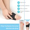 DYKOOK Tailors Bunion Corrector 1Pair Bunionette Sleeves Built-in Gel Pads Silicone Cover Guard With Non-slip Strap to Relief Bunion Pinky Toe Pain, Straighten Bunionette,Overlapping toe(Black-XL) view 4