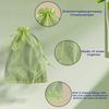 ANSLEY SHOP 50PCS 8x12 Inches Organza Gift Bags with Drawstring Gift Packaging Big Bags (Olive Green) view 2