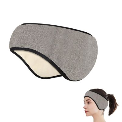 Agatige Sleep Ear Muffs, Soundproof Sleep Earmuff Headband Sleeping Noise Cancelling Ear Wrap Muffs Winter Women Sleep Mask for Men Women (1, Grey)