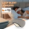 Agatige Sleep Ear Muffs, Soundproof Sleep Earmuff Headband Sleeping Noise Cancelling Ear Wrap Muffs Winter Women Sleep Mask for Men Women (1, Grey) view 2