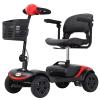 Folding Mobility Scooter for Seniors 4 Wheel Scooter for Adults Electric Medical Scooter Compact for Foldable in Boot Trunk for Traveling with Seniors (LITE Red) view 1