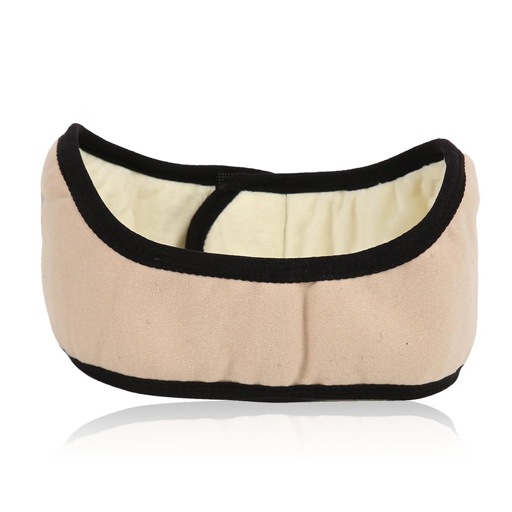 Agatige 2-in-1 Soundproof Sleep Earmuff Headband, Comfortable Sleeping Noise Cancelling Ear Wrap Ear Muffs Winter Women Sleep Mask for Men Women (1, Beige)