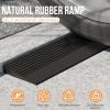 1" Rise Threshold Ramp, 35.4" Wide Natural Rubber Door Ramp Wheelchair Ramp, 1500 LBS Capacity, Non-Slip Solid Rubber Threshold Ramp Used for Thresholds,Doorways and Bathroom view 4