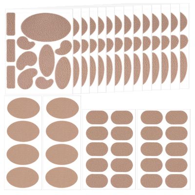 18 Sheets Moleskin Adhesive Pads, Multi-Shaped & Oblate & Oval Moleskin Tapes, Anti-Wear Moleskin Strips Prevention Pads Mole Skin Patch for Feet Heels