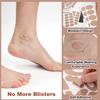 18 Sheets Moleskin Adhesive Pads, Multi-Shaped & Oblate & Oval Moleskin Tapes, Anti-Wear Moleskin Strips Prevention Pads Mole Skin Patch for Feet Heels view 4