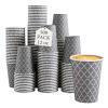 Lamosi Coffee Cups 12OZ 500 Pack, Disposable Coffee Cup, Disposable Cups,12 oz Hot Cups,12 oz Paper Insulated Cup for Cold Hot Drinks (No Lids) view 1