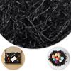 Darfukei Crinkle Paper Filler, Shredded Paper For Gift Baskets 1/2LB(8 oz) Black, Crinkle Cut Paper Shred For Birthdays, Weddings,Boxes Bags,Halloween Basket Filler,Anniversaries,Gift Wrapping view 1