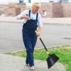 Angle Broom for Outdoors Long Handle Heavy Duty 54" Broom Great for Yard Outside Sweeping view 3