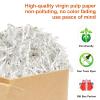 Darfukei Crinkle Paper Filler, Valentine's Day 1/2LB(8 oz) Shredded Paper For Gift Baskets, White bridesmaid proposal gifts, Crinkle Cut Paper Shred For Birthdays, Weddings,Boxes Bags, Basket Filler, Anniversaries, Gift Wrapping view 3