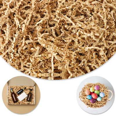 Darfukei Crinkle Paper Filler, 1/2LB(8 oz) Shredded Paper For Gift Baskets, Kraft For Christmas gifts, Crinkle Cut Paper Shred For Birthdays, Weddings,Boxes Bags, Basket Filler, Anniversaries, Gift Wrapping