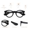 AMOMOMA 3 Pack Classic Round Reading Glasses for Women Men,Retro Blue Light Computer Reader Frame AM6142 C1+C2+C4 2.5X view 4