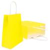 24 Pieces Small Gift Bsgs 8.6 x6.3x3.15" Kraft Paper Party Favor Bags with Handle, Yellow Gift Bags Bulk, Goodie Bags, Retail Bags, Candy Bags for Christmas, Birthday, Wedding, Shopping and Party view 1