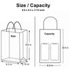 24 Pieces Small Gift Bsgs 8.6 x6.3x3.15" Kraft Paper Party Favor Bags with Handle, Yellow Gift Bags Bulk, Goodie Bags, Retail Bags, Candy Bags for Christmas, Birthday, Wedding, Shopping and Party view 2