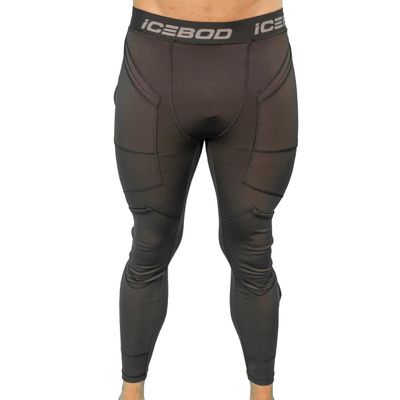 ICEBOD ACTIVE Ice-Gel Packs for Thighs, Knees, and Shins Compression Sleeves with Custom Pockets & Reusable Gel Packs (Extra Large)