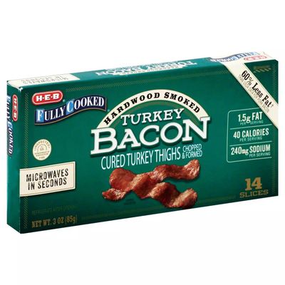HEB Fully Cooked Turkey Bacon