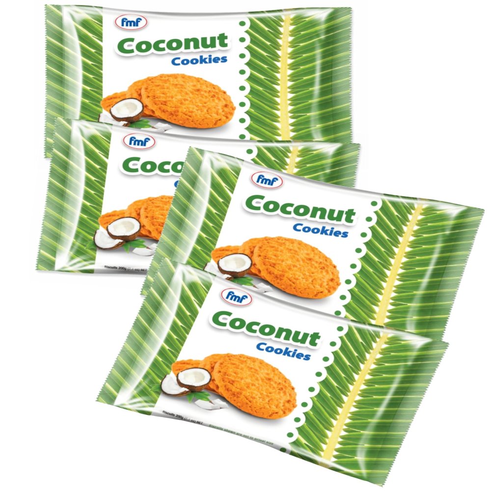 Fiji Coconut Cookies (Value Pack Of 4 x 200g Ea) Favorite Snack Of The Pacific Islanders ...