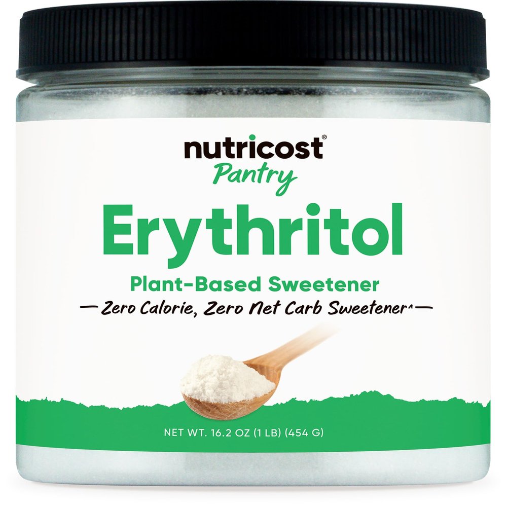Nutricost Pantry Erythritol Plant-Based Sweetener Powder (1 LB) GMO-Free