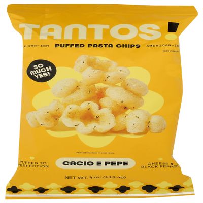 Tantos Puffed Pasta Chip - Cacio e Pepe Flavor