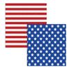 24 Pcs 4th of July American Flag Patriotic Paper Napkins Party Supplies Disposable USA Stars and Strips Red White and Blue Napkins view 1