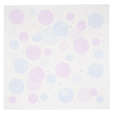 Daikoku Industry Furoshiki Paper Cleaning Cloth with Japanese Pattern, Dots, 20 Pieces, Approx. 25.6 x 25.6 inches (650 x 650 mm), Made in Japan, Purple/Light Blue No.602