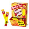 Slim Jim Smoked Meat Sticks, Original Flavor, 6g Protein Per Serving, Snack Size, 0.28 oz. (100 Count) view 1