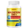 10-in-1 Magnesium Complex Supplement, Magnesium Glycinate 500mg with Citrate & Malate, Chelated High Absorption Plus Vitamin D3 & Zinc - for Nerve, Muscle & Bone Support - 120 Capsules view 1