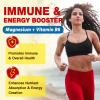 10-in-1 Magnesium Complex Supplement, Magnesium Glycinate 500mg with Citrate & Malate, Chelated High Absorption Plus Vitamin D3 & Zinc - for Nerve, Muscle & Bone Support - 120 Capsules view 3