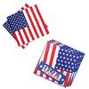 40 Pcs 4th of July American Flag Patriotic Paper Napkins Party Supplies Disposable USA Stars and Strips Red White and Blue Napkins view 2
