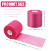 Pre-wrap Athletic Tape,2.75 Inches X 30 Yards Roll Pre wrap Headbands for Hair Soccer,Foam Underwrap Sports Wrap for Ankles Wrists Hands Knees Elbows (Red) view 2