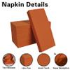 100 Pack Terracotta Paper Napkins, Disposable Linen-Feel Guest Towels Cloth-Like Hand Towels, Soft, Absorbent, Paper Hand Napkins for Kitchen, Bathroom, Parties, Weddings, Dinners - 12" x 17" view 4