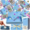 JINSTABAG Surprise Gift Box for Money, DIY Unique Folding Bouncing with Confetti, Surprise Gift Box Explosion for Birthday, Anniversary, Valentine's Day.(Blue) view 1