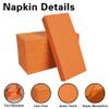 100 Pack Orange Paper Napkins, Disposable Linen-Feel Guest Towels Cloth-Like Hand Towels, Soft, Absorbent, Paper Hand Napkins for Kitchen, Bathroom, Parties, Weddings, Dinners - 12" x 17" view 4